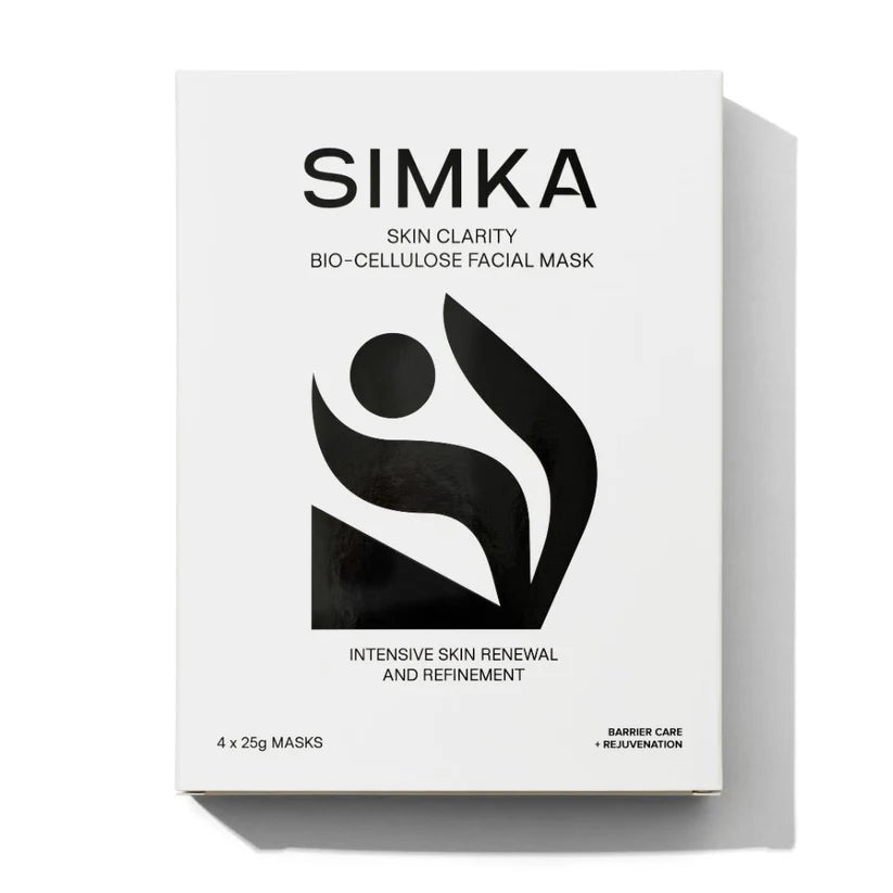 Simka Skin Clarity Bio-Cellulose Face Mask (4 Pack)